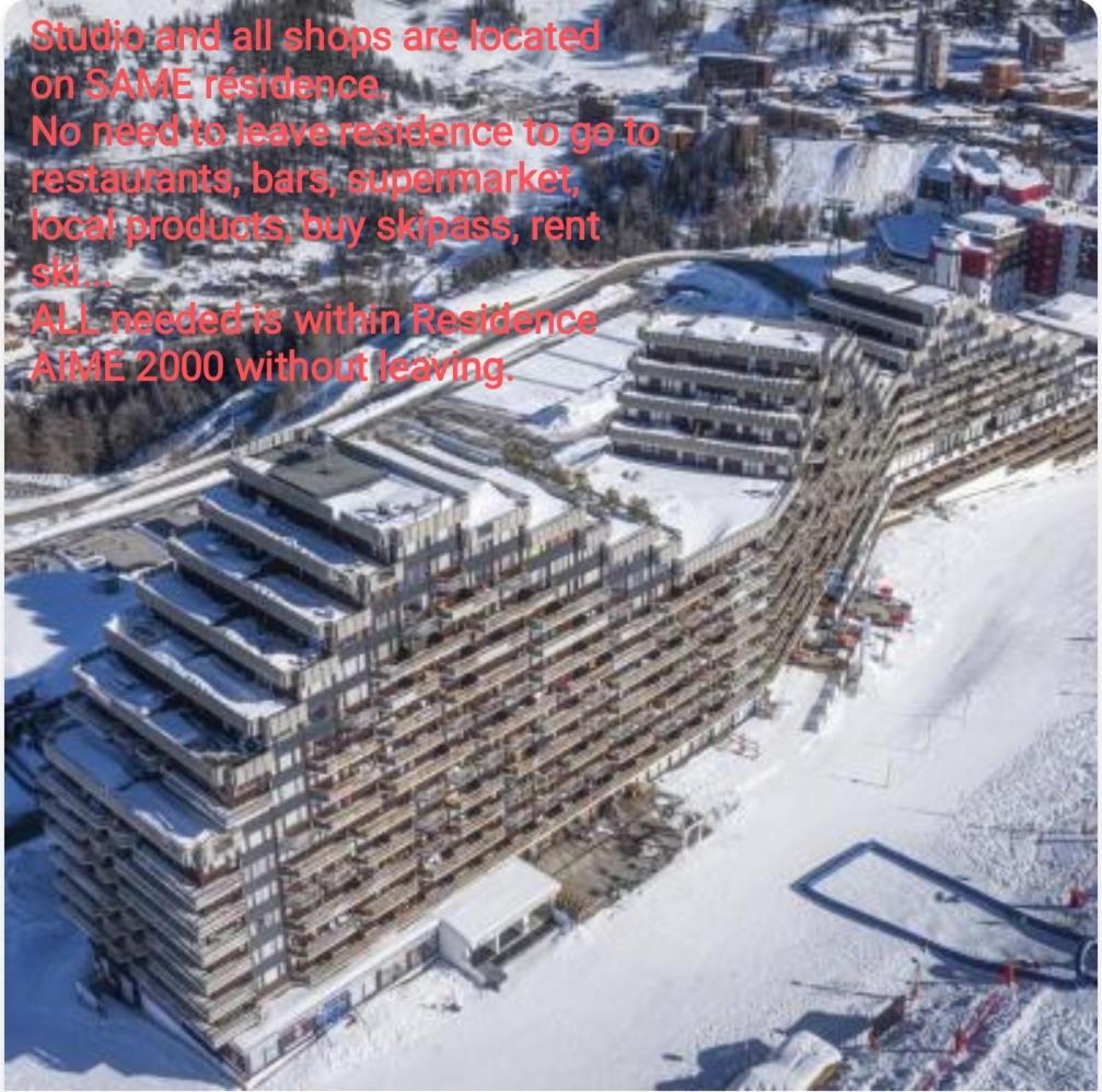 Studio Cosy 2100M Pied Des Pistes-Direct To Ski Slopes-Ski In Ski Out-La Plagne Aime 2000 外观 照片