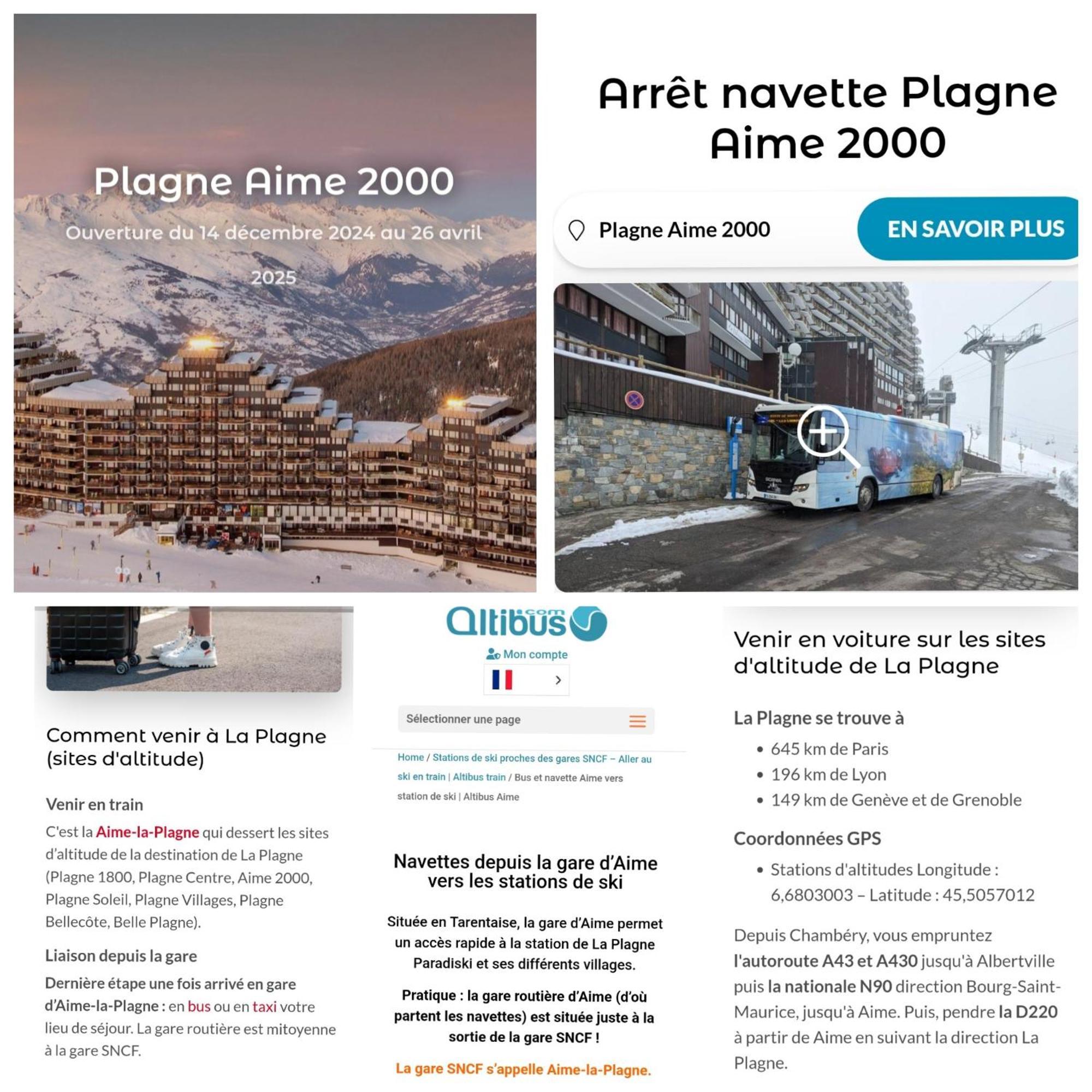 Studio Cosy 2100M Pied Des Pistes-Direct To Ski Slopes-Ski In Ski Out-La Plagne Aime 2000 外观 照片